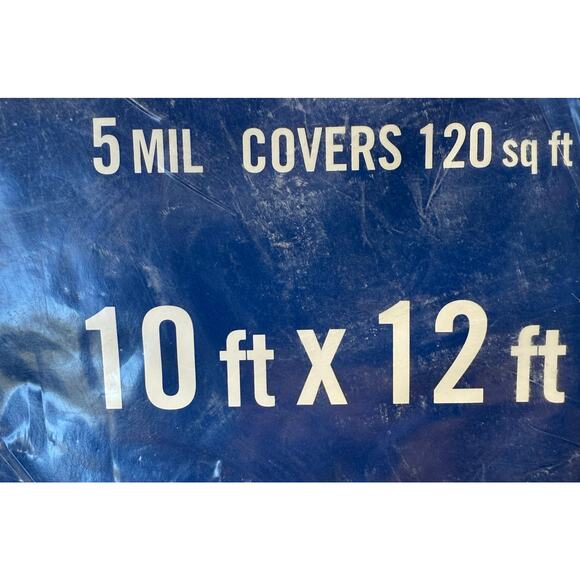 Everbilt 10 ft. x 12 ft. Blue Medium Duty Tarp – Brand New, Never Used - Picture 3 of 8